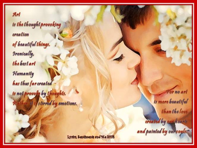 Love is the best work of art